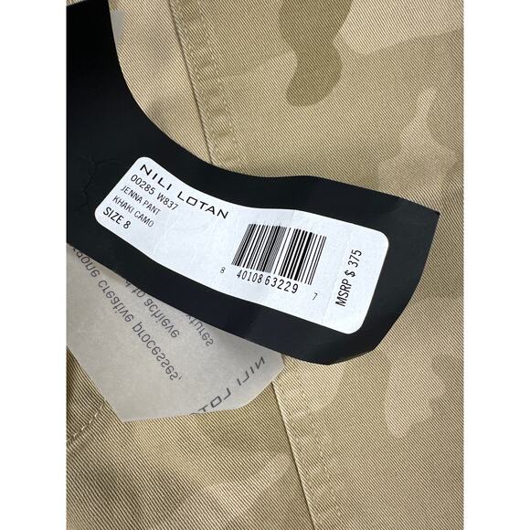 Nili Lotan - Jenna Cropped Pants in Khaki Camo - Picture 3 of 5